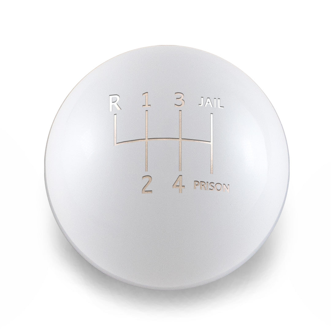 Billetworkz Weighted Shift Knob - 6-Speed Jail-Prison Engraving for BMW