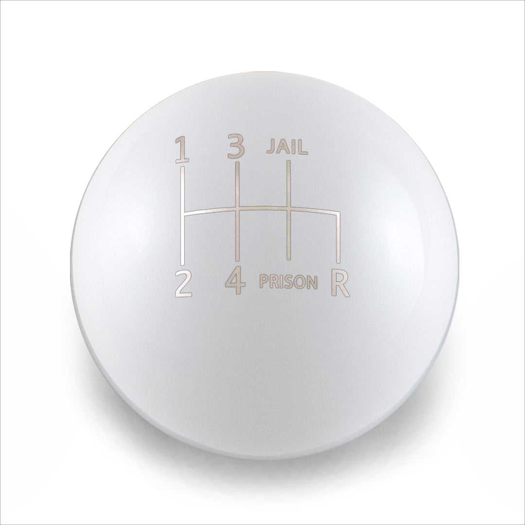 Billetworkz Weighted Shift Knob - 6 Speed Jail-Prison Engraving - Subaru WRX 2015-2025