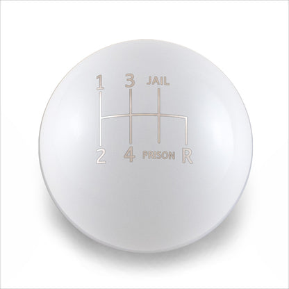 Billetworkz Weighted Shift Knob - 6 Speed Jail-Prison Engraving - Subaru WRX 2015-2025