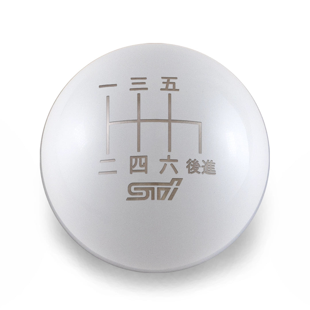 Billetworkz Weighted Shift Knob - 6 Speed STI Japanese Engraving - Subaru STI