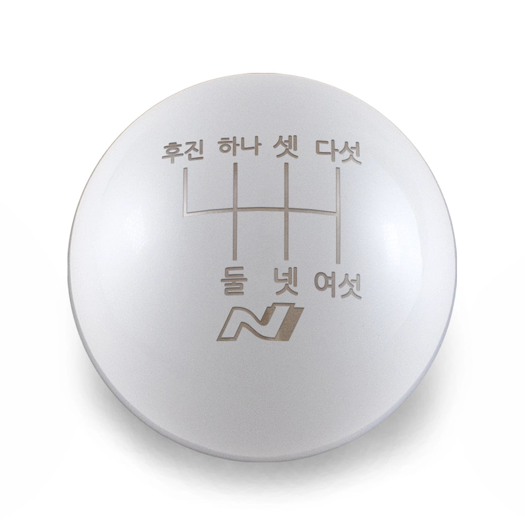 Billetworkz Weighted Shift Knob - 6-Speed Korean and N Engraving for Veloster / Elantra 6-Speed (2019+)