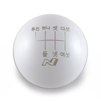 Billetworkz Weighted Shift Knob - 6-Speed Korean and N Engraving for Veloster / Elantra 6-Speed (2019+)