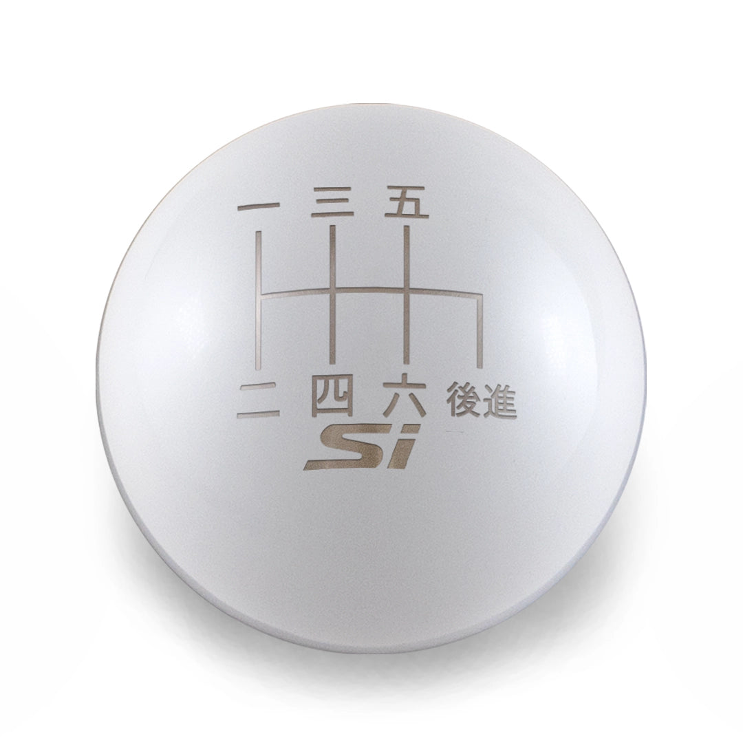 Billetworkz Weighted Shift Knob - 6-Speed Si Japanese Engraving - Honda