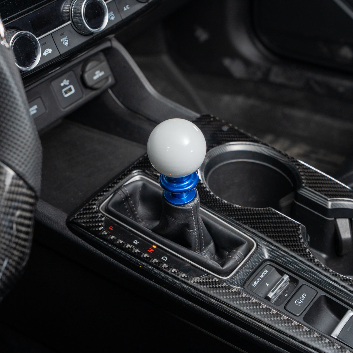 Billetworkz Weighted Automatic Shifter - Gloss White - Honda Civic (2012–2026)