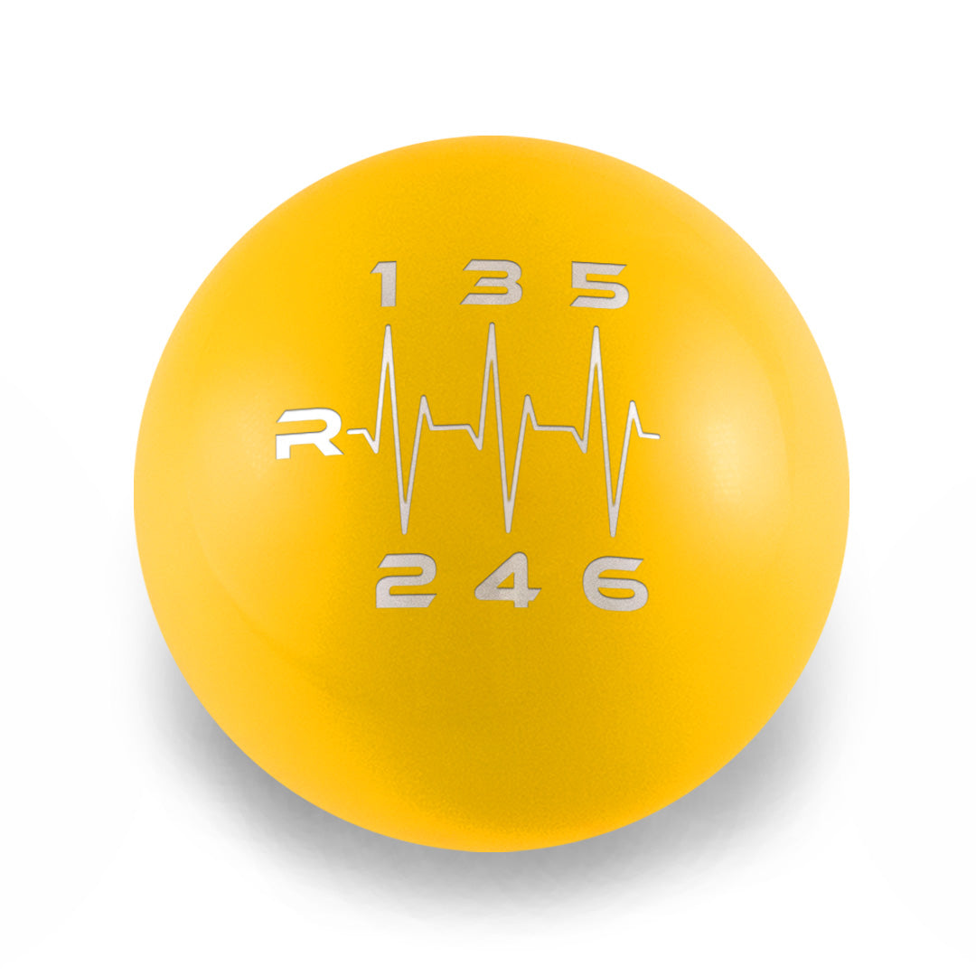 Billetworkz Weighted Shift Knob - 6-Speed Heartbeat Engraving for Chevy Cruze 2011-2019