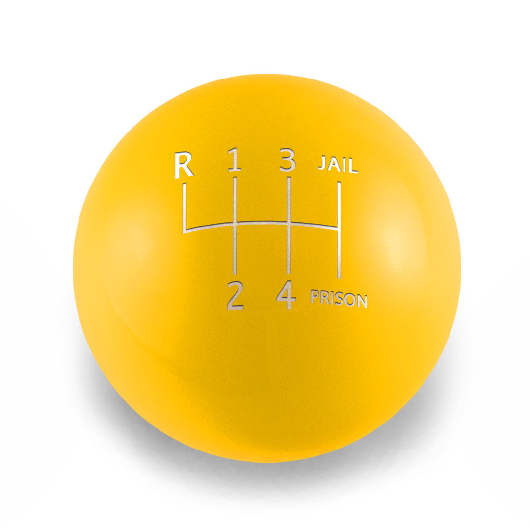 Billetworkz Weighted Shift Knob - 6-Speed Jail-Prison Engraving for BMW