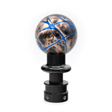 Billetworkz Automatic Shifter - Black Smoke w/Blue Splash - Honda Civic (2012–2025 | 9th, 10th & 11th Gen)