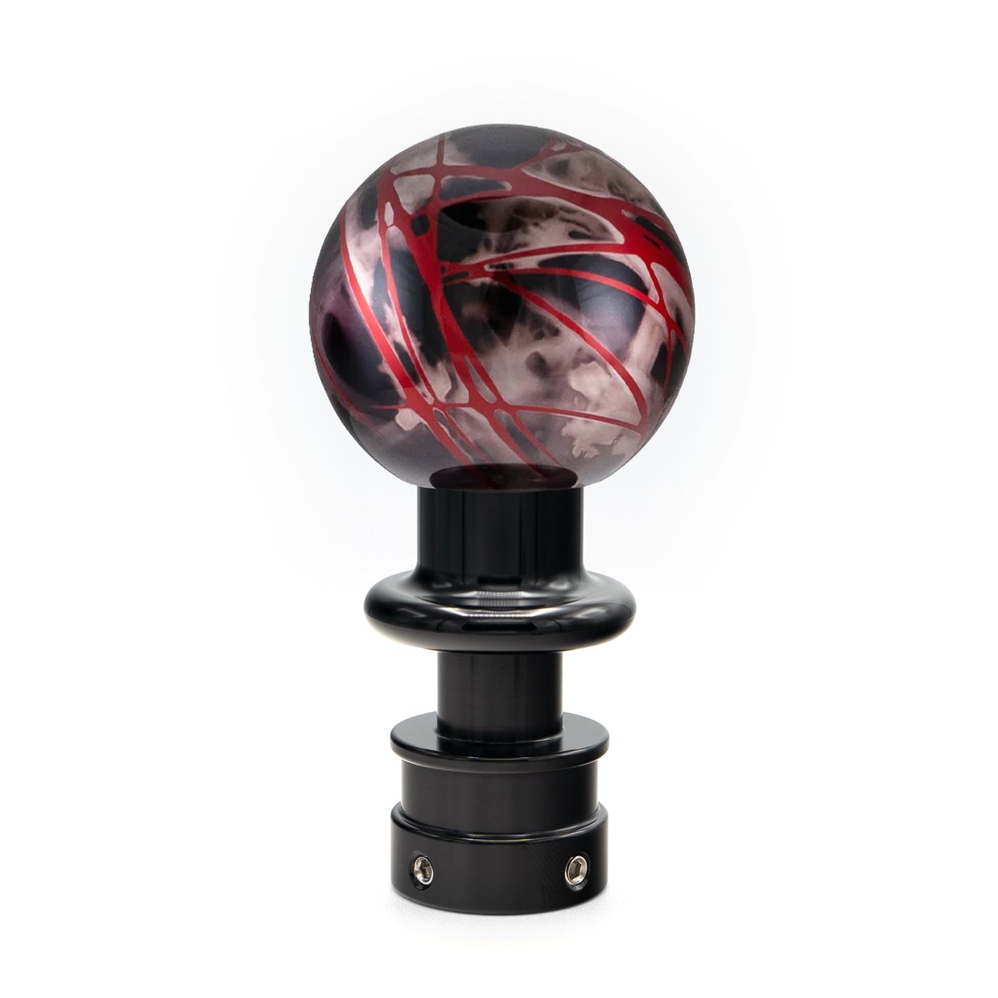 Billetworkz Automatic Shifter - Black Smoke w/Red Splash - Honda Civic (2012–2025 | 9th, 10th & 11th Gen)