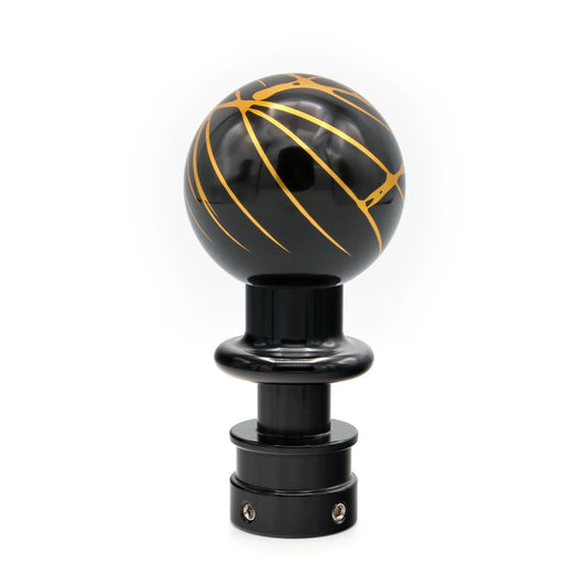 Billetworkz Automatic Shifter - Black w/ Gold Splash - Fits Chevrolet Trailblazer (2002-2009)