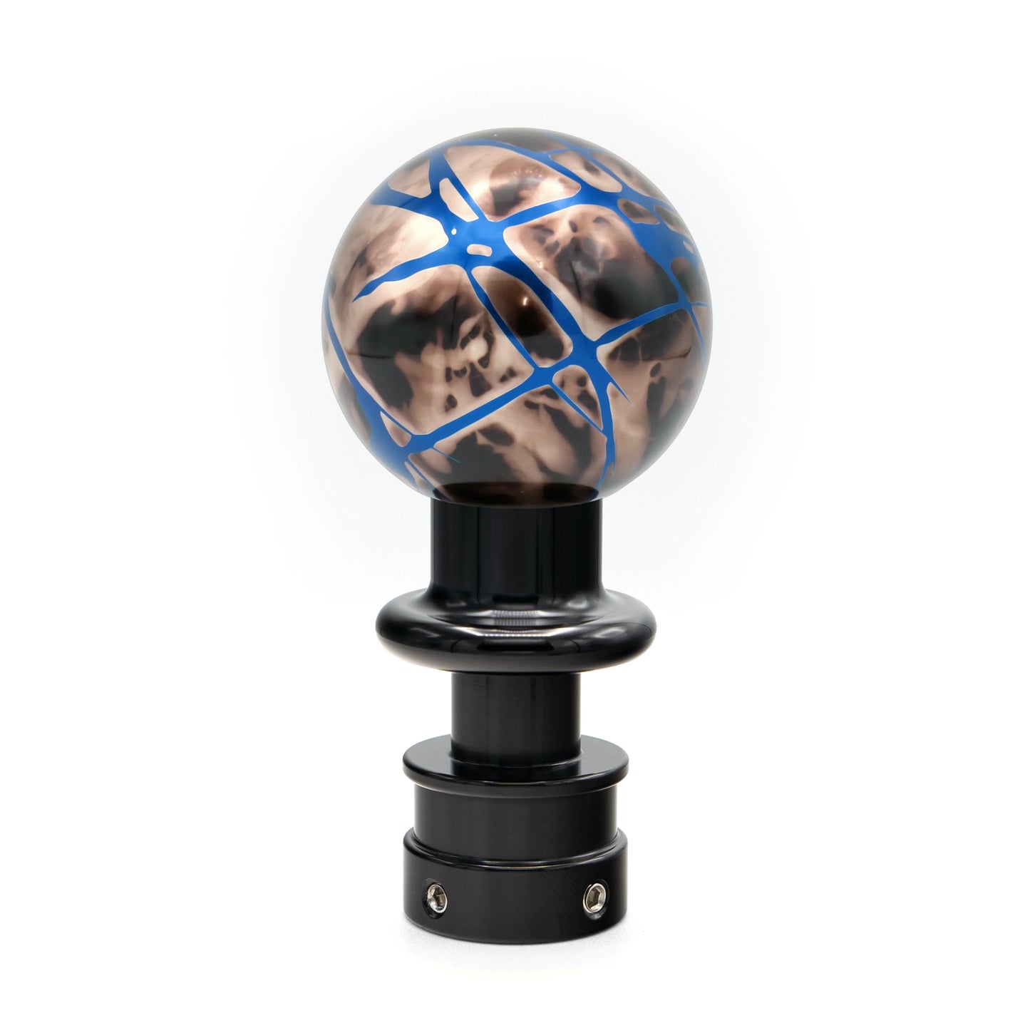 Billetworkz Black Smoke w/Blue Splash Automatic Shifter for Ford Mustang Auto (2015-2024)