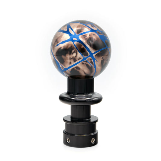 Billetworkz Black Smoke w/Blue Splash Automatic Shifter for Chevrolet Camaro (2016-2024)