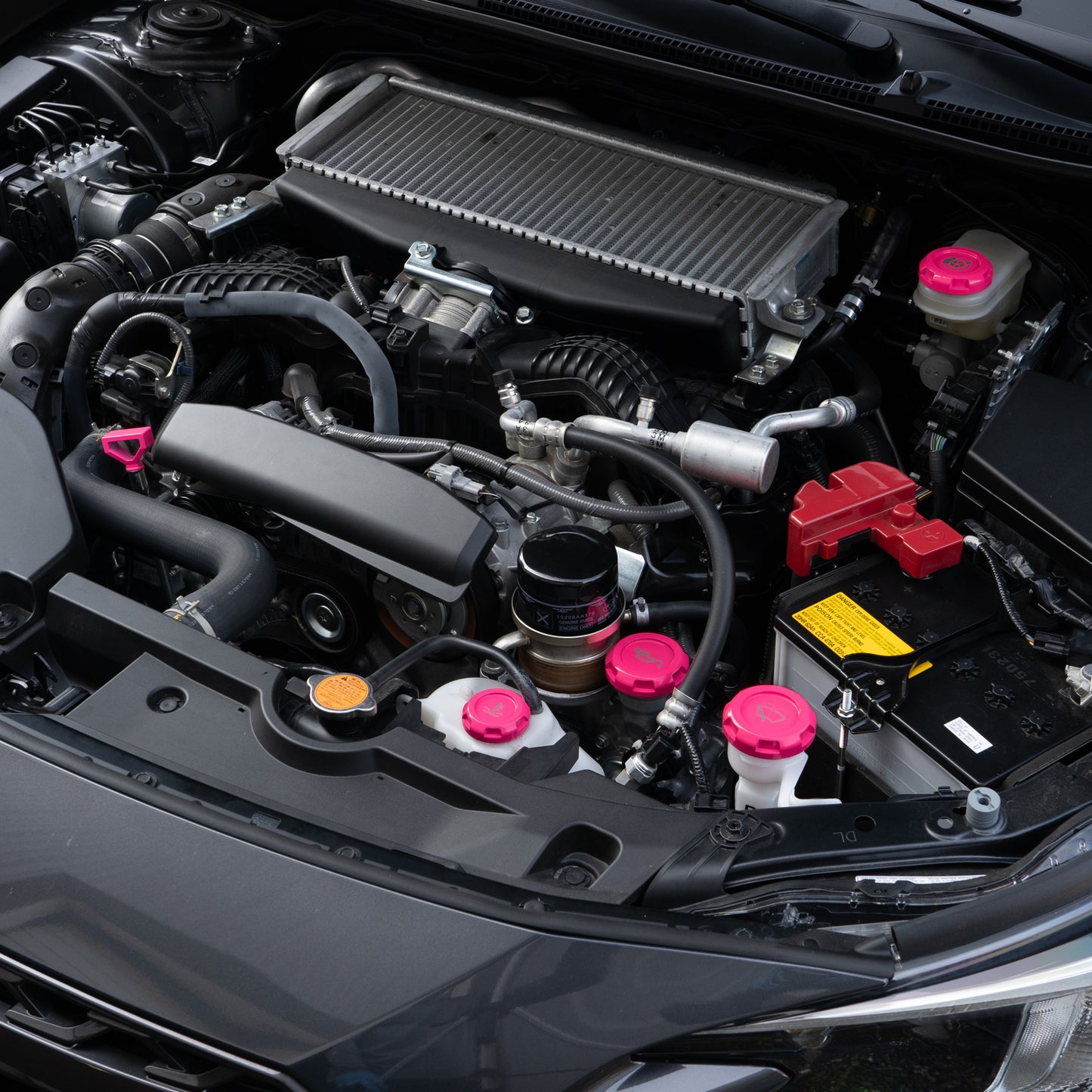 Billetworkz Engine Bay Caps - Subaru Crosstrek 2013+