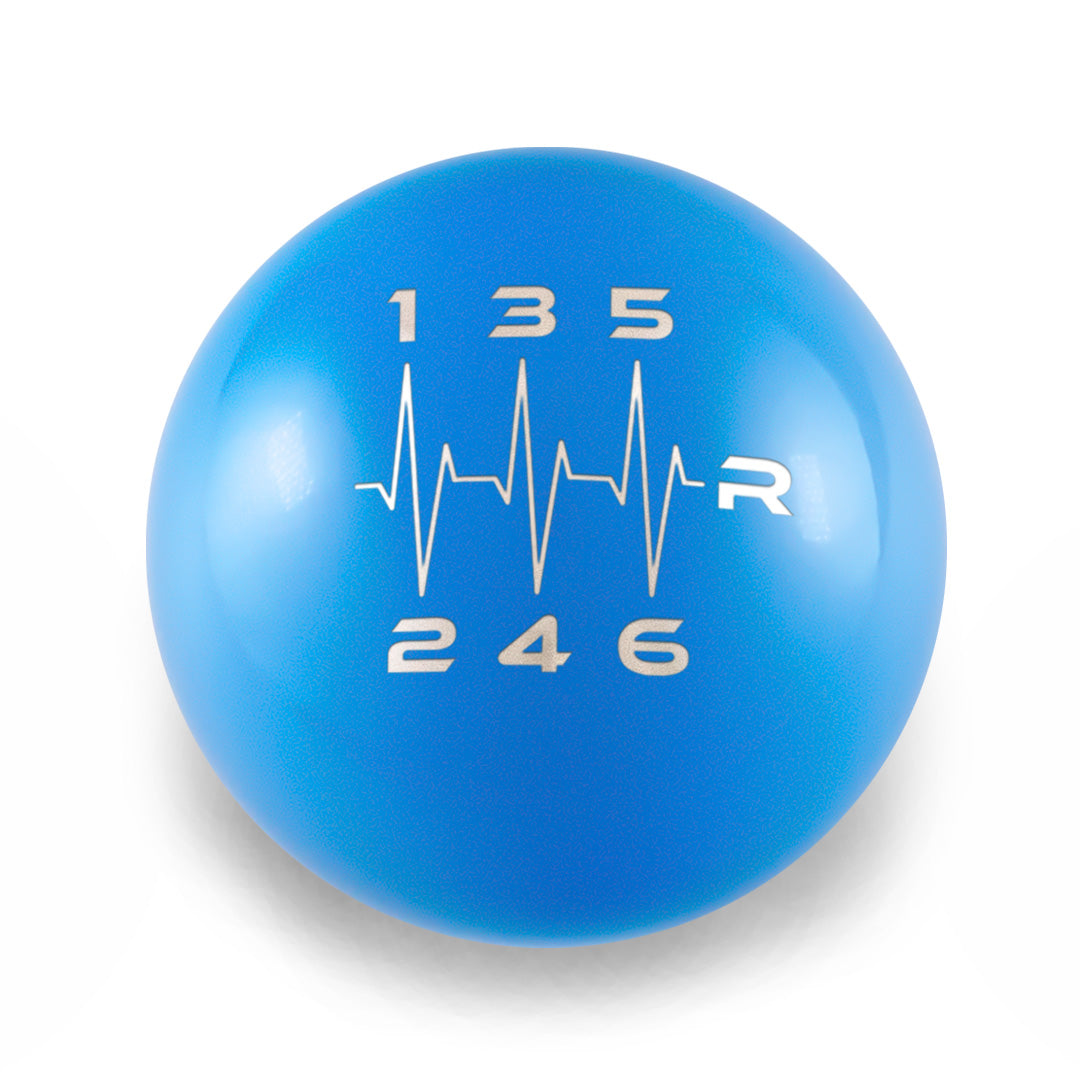 Billetworkz Weighted Shift Knob - 6 Speed Heartbeat Engraving