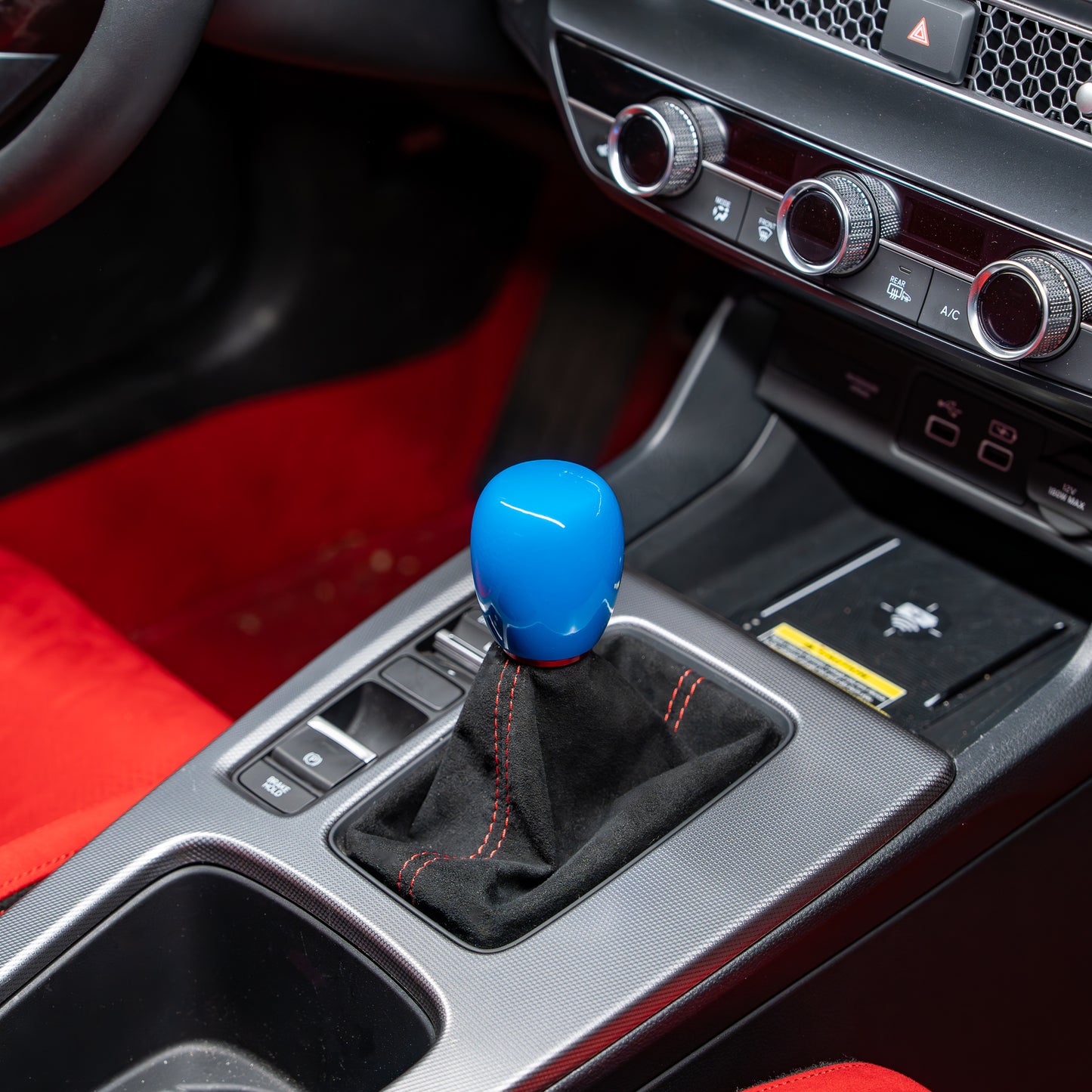 Billetworkz Weighted Shift Knob - 6 Speed JDM Type R w/Custom Number Engraving - Honda Type R
