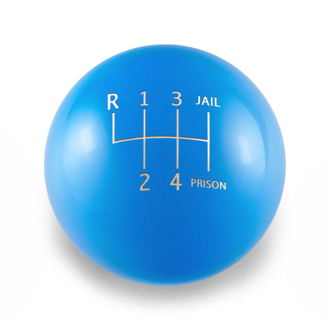 Billetworkz Weighted Shift Knob - 6-Speed Jail-Prison Engraving for BMW