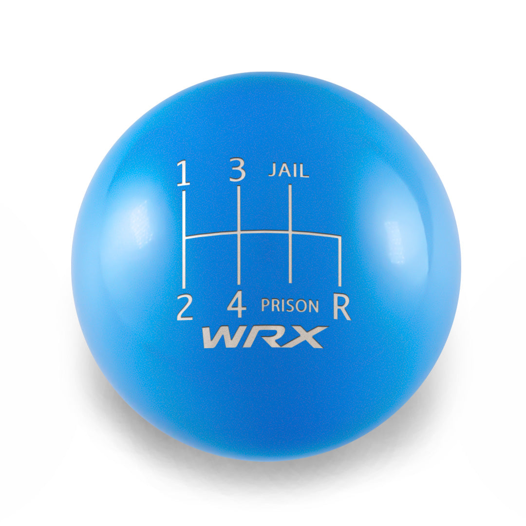 Billetworkz Weighted Shift Knob - 6 Speed WRX Jail-Prison Engraving - Subaru WRX 2015-2026