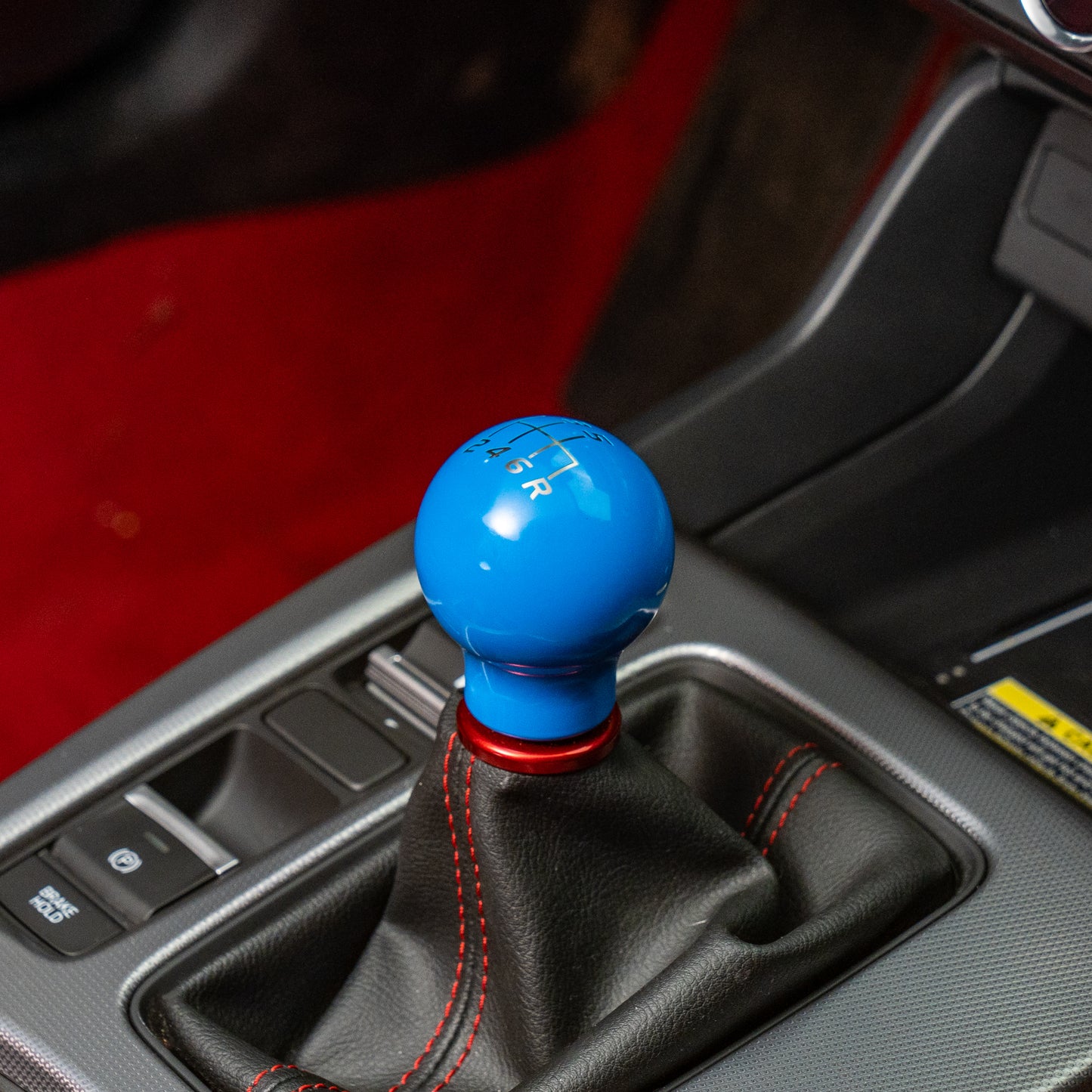 Billetworkz Weighted Shift Knob - 6-Speed Velocity Engraving for Honda
