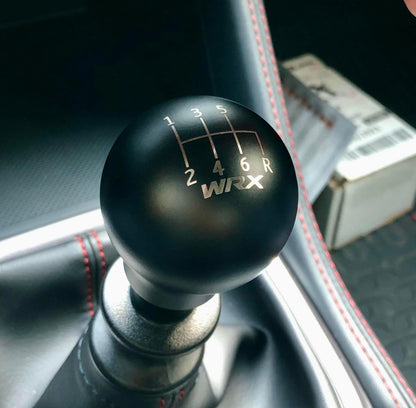 Billetworkz Weighted Shift Knob - 6 Speed WRX Standard Engraving - Subaru WRX 2015-2025