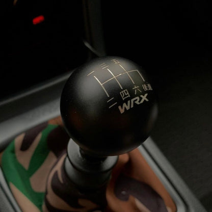 Billetworkz Weighted Shift Knob - 6 Speed WRX Japanese Engraving - Subaru WRX 2015-2025
