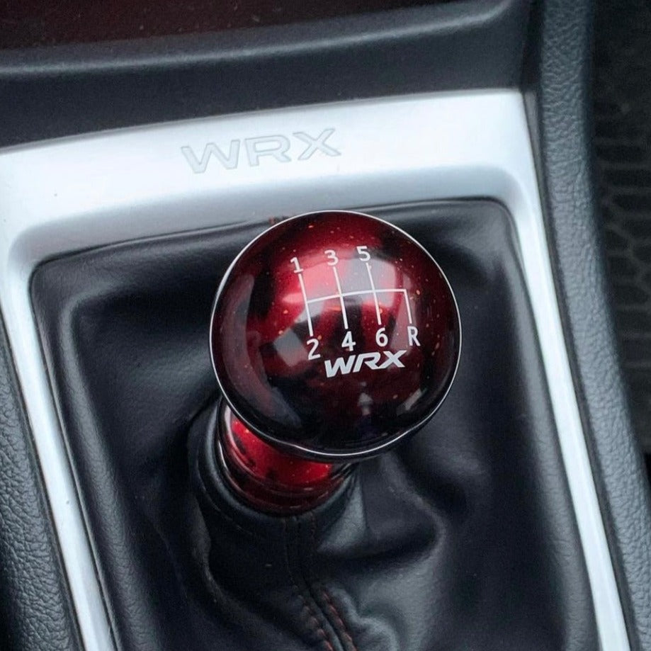 Billetworkz Cosmic Space Shift Knob - 6 Speed WRX Standard Engraving - Subaru WRX 2015-2025