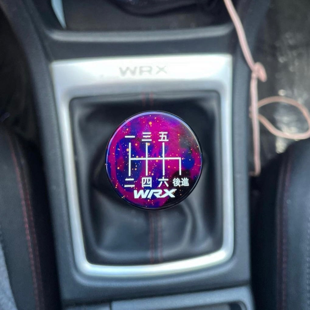 Billetworkz Cosmic Space Shift Knob - 6 Speed WRX Japanese Engraving - Subaru WRX 2015-2025