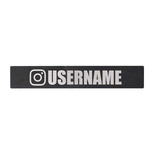 Billetworkz "@Instagram Username" License Plate Delete