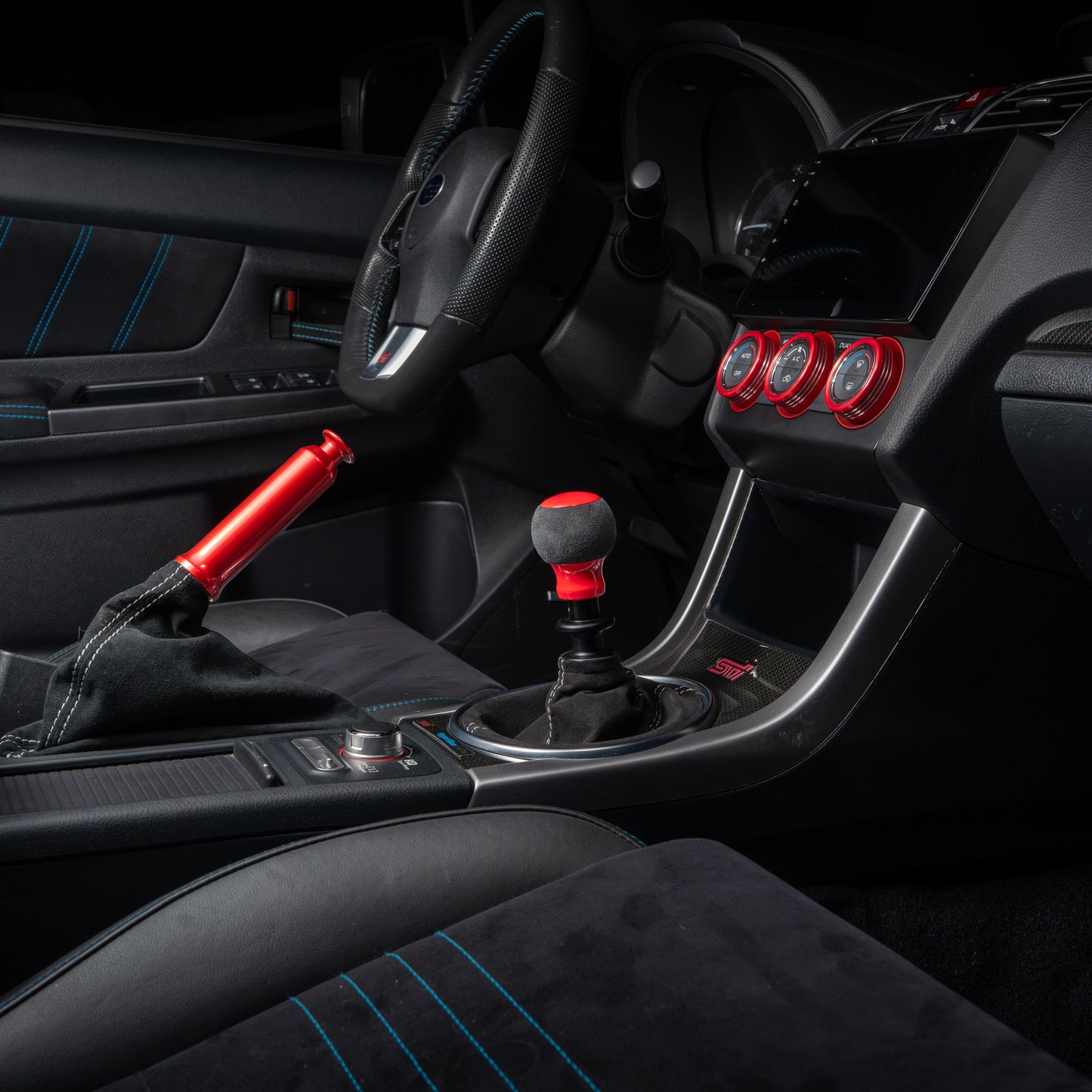 Billetworkz Alcantara Kit (Pro): Shift Boot, E-Brake Boot Kit and Door Pull Straps (1 Set) – Subaru WRX 2022+