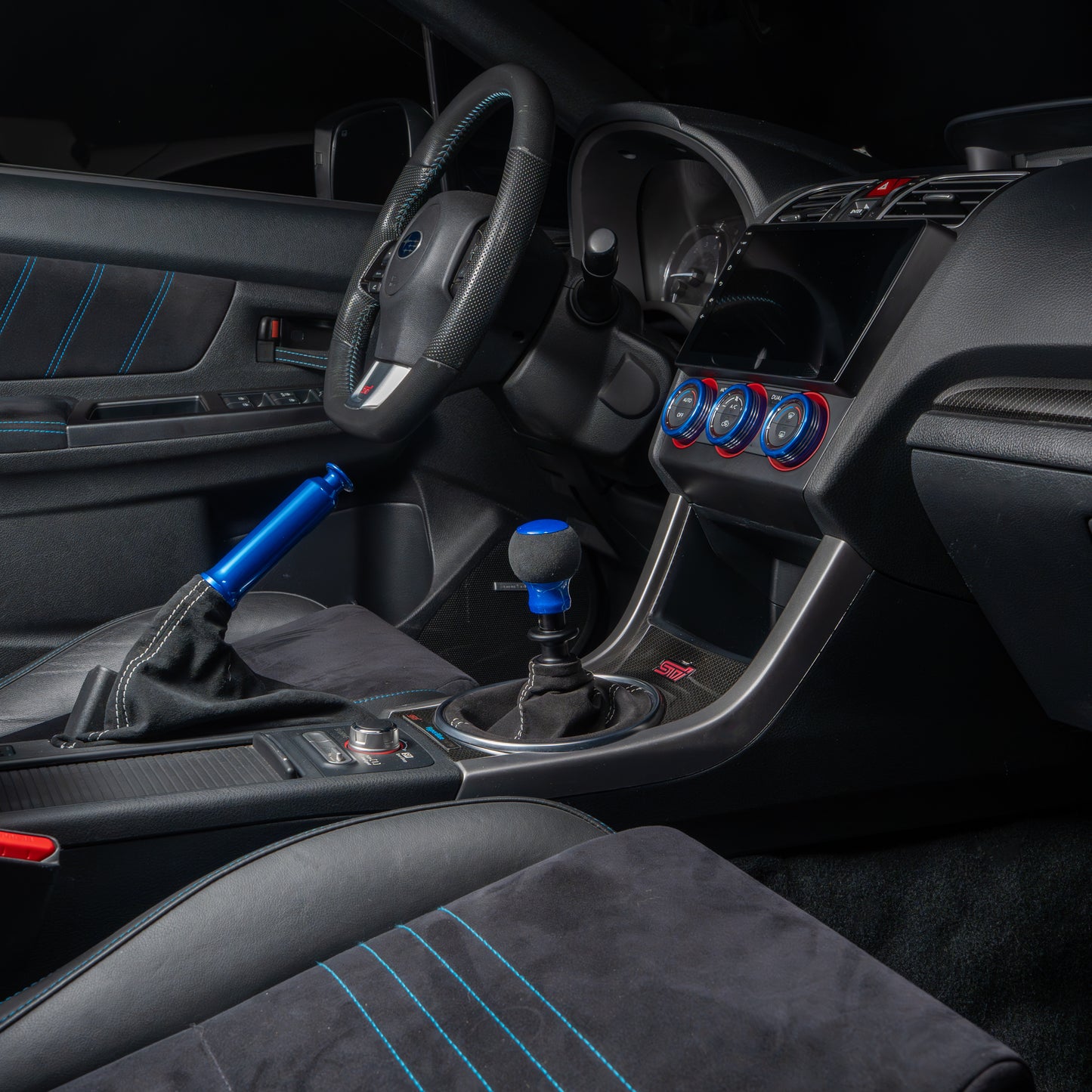 Billetworkz Alcantara Kit (Pro): Shift Boot, E-Brake Boot Kit and Door Pull Straps (1 Set) – Subaru WRX 2022+