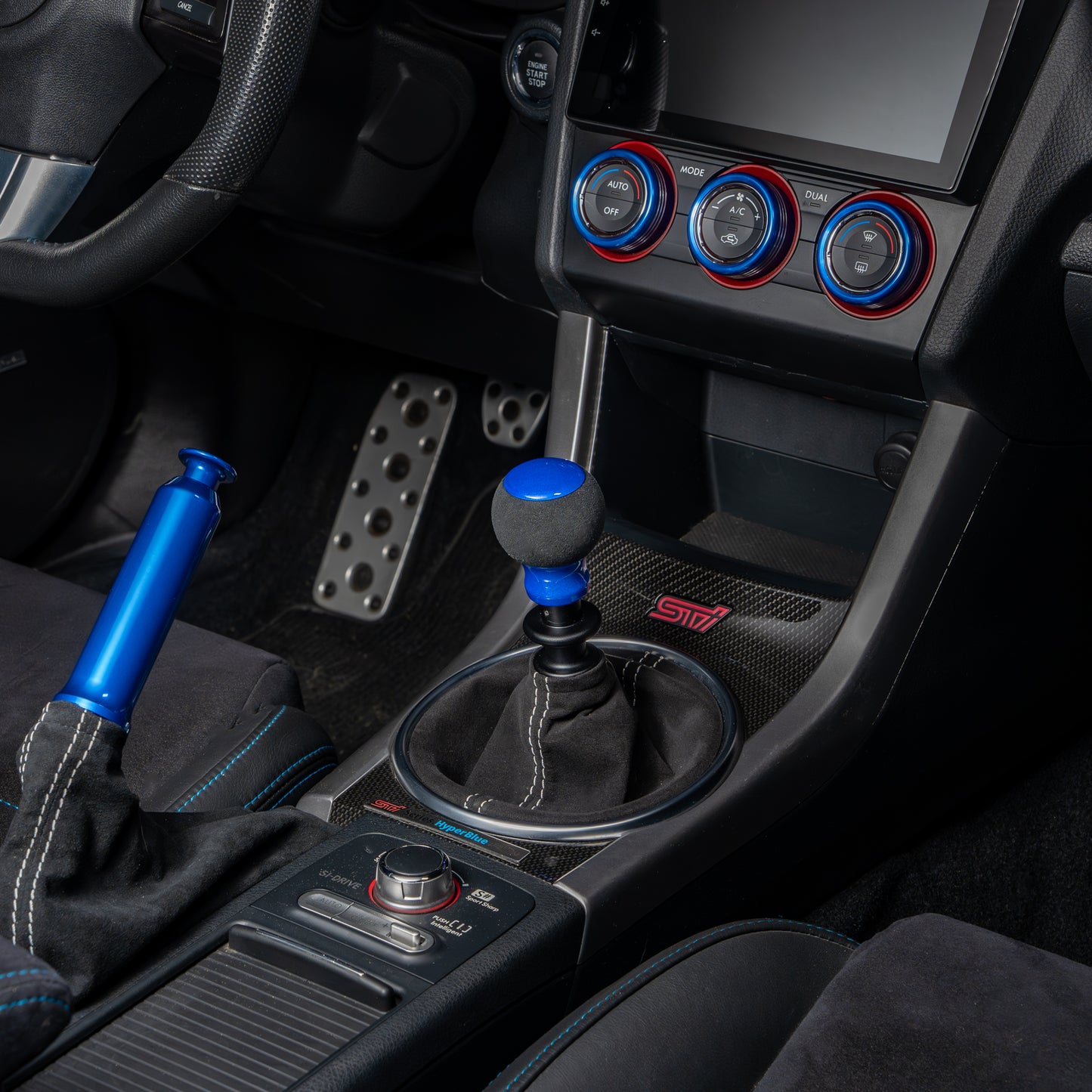Billetworkz Interior Kit (Ultimate): E-Brake and Climate Control Kit & Fusion - Subaru WRX 2015-2021