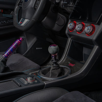 Billetworkz Alcantara Kit (Ultimate): Shift Knob, Shift Boot, E-Brake Boot Kit, and Door Pull Straps (2 Sets) - Subaru WRX 2022+