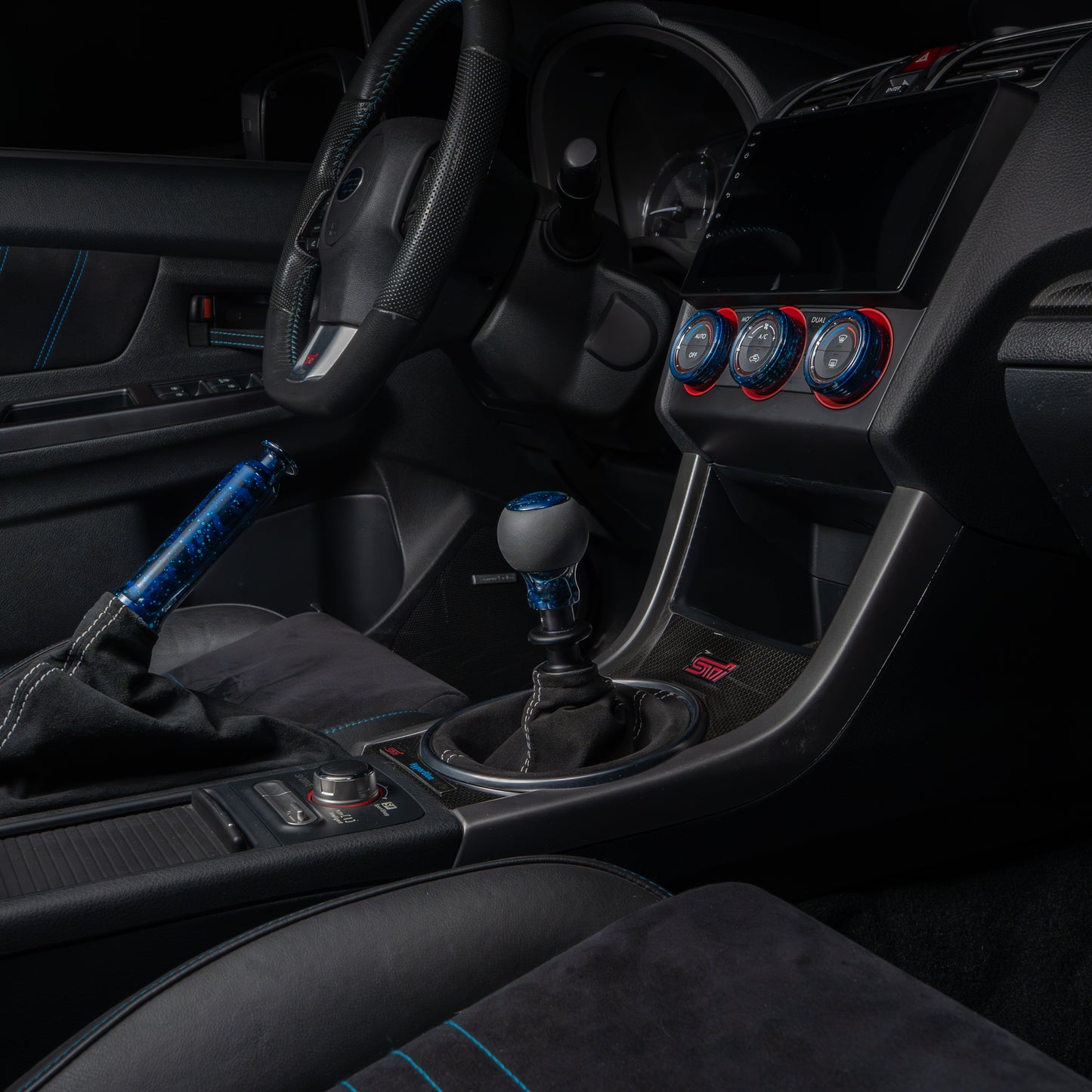 Billetworkz Interior Kit (Starter): E-Brake and Climate Control Kit - Subaru WRX/STI 2015-2021
