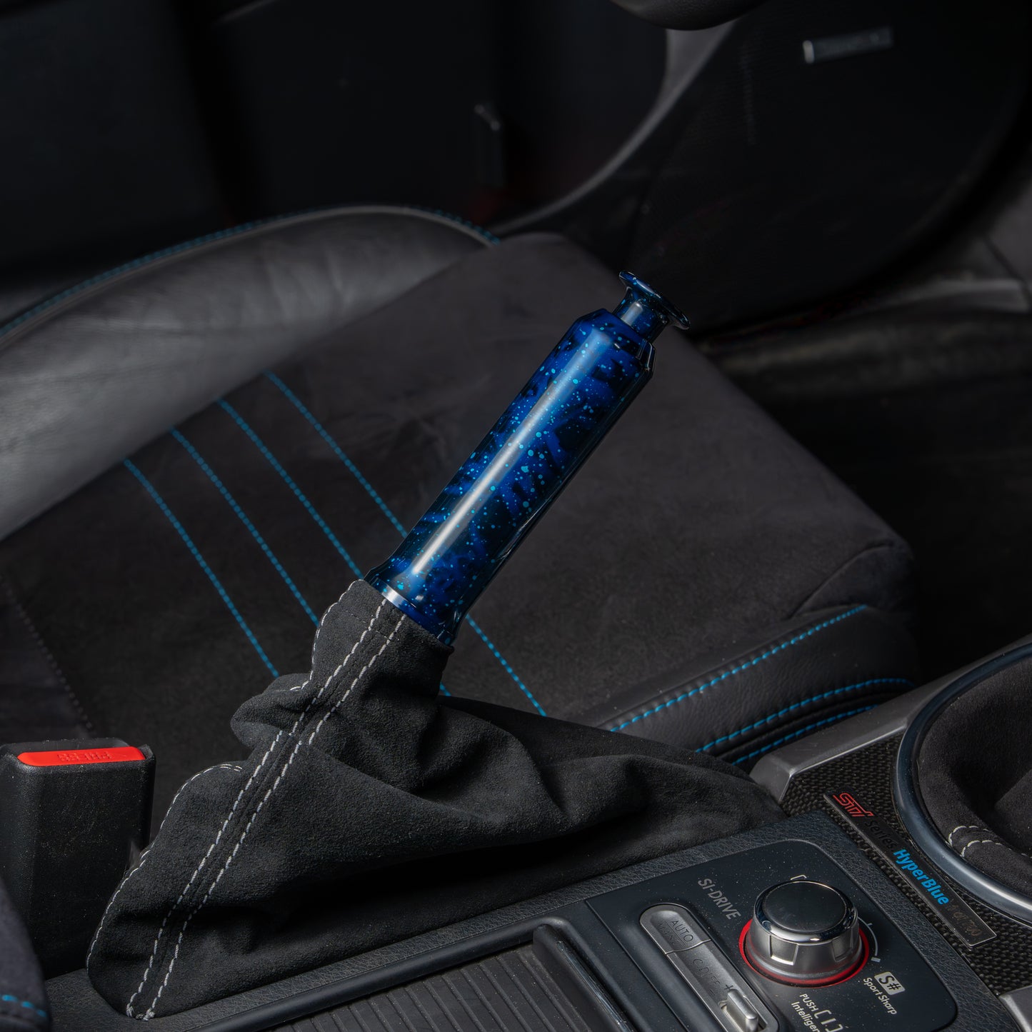 Billetworkz Alcantara Kit (Ultimate): Shift Knob, Shift Boot, E-Brake Boot Kit, and Door Pull Straps (2 Sets) - Subaru WRX 2015-2021