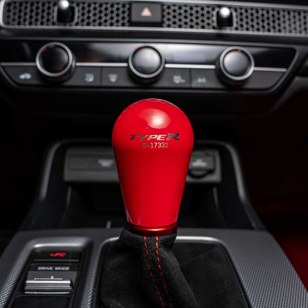 Billetworkz Weighted Shift Knob - 6 Speed JDM Type R w/Custom Number Engraving - Honda Type R