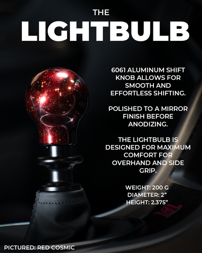 Billetworkz Lightbulb Shift Knob for Chevrolet Camaro 6-Speed (2016-2024)