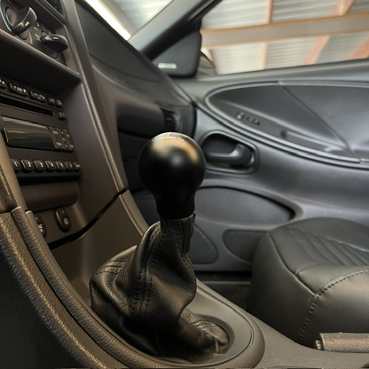 Billetworkz Weighted Shift Knob - 5 Speed Retro Engraving - Ford Mustang (1979-2004)