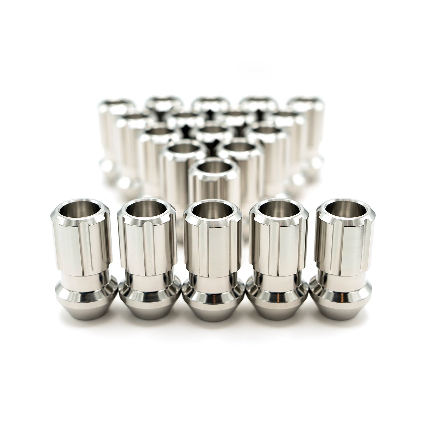 Billetworkz Premium Titanium Lug Nuts – 20 or 24‑Piece Set (Brushed or Torched)