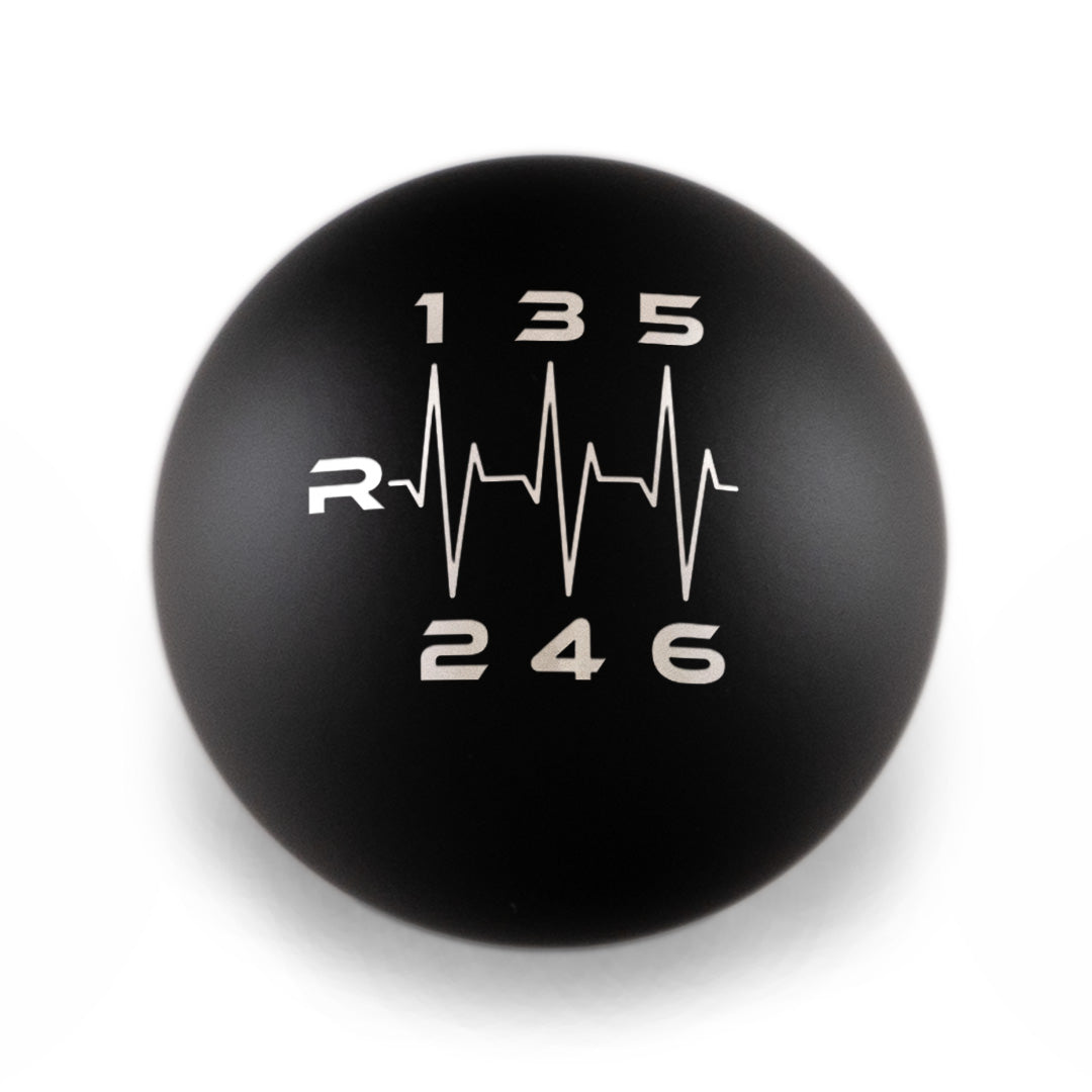 Billetworkz Weighted Shift Knob - 6 Speed Heartbeat Engraving - 2022+ BRZ/GR86 Fitment