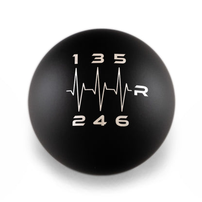 Billetworkz Weighted Shift Knob - 6 Speed Heartbeat Engraving - Subaru WRX 2015-2025