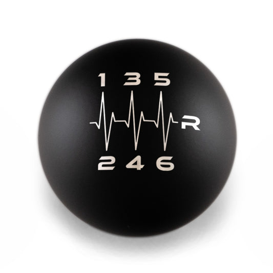 Billetworkz Weighted Shift Knob - 6-Speed Heartbeat Engraving for Mazda (RRD)
