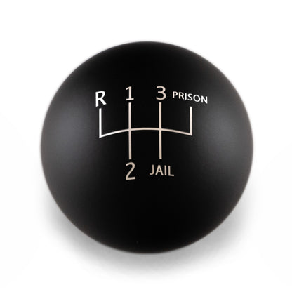 Billetworkz Weighted Shift Knob - 5-Speed Jail-Prison Engraving for BMW