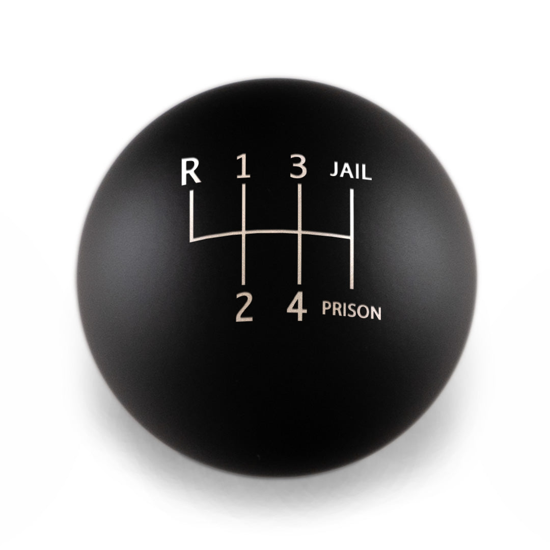Billetworkz Weighted Shift Knob - 6-Speed Jail-Prison Engraving for BMW