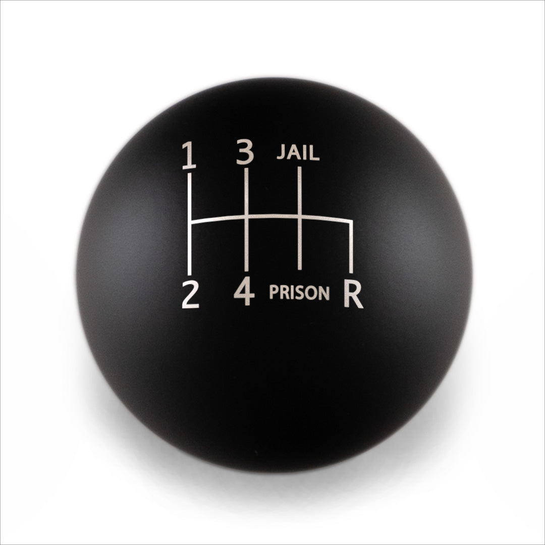 Billetworkz Weighted Shift Knob - 6 Speed Jail-Prison Engraving - Subaru WRX 2015-2025