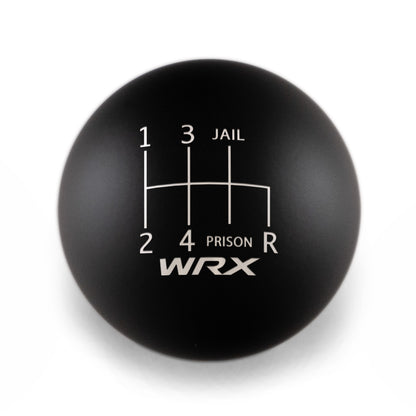 Billetworkz Weighted Shift Knob - 6 Speed WRX Jail-Prison Engraving - Subaru WRX 2015-2026