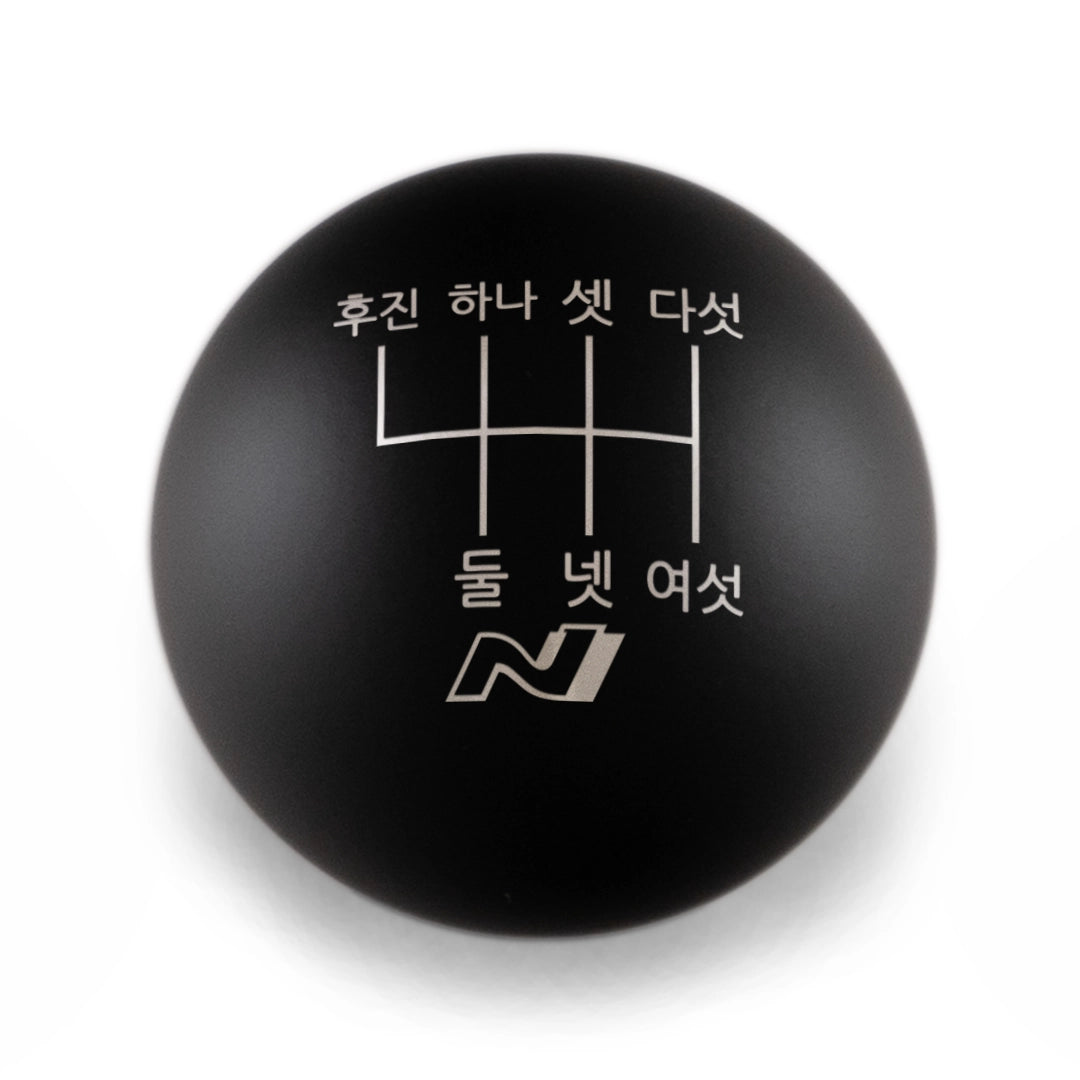 Billetworkz Weighted Shift Knob - 6-Speed Korean and N Engraving for Veloster / Elantra 6-Speed (2019+)