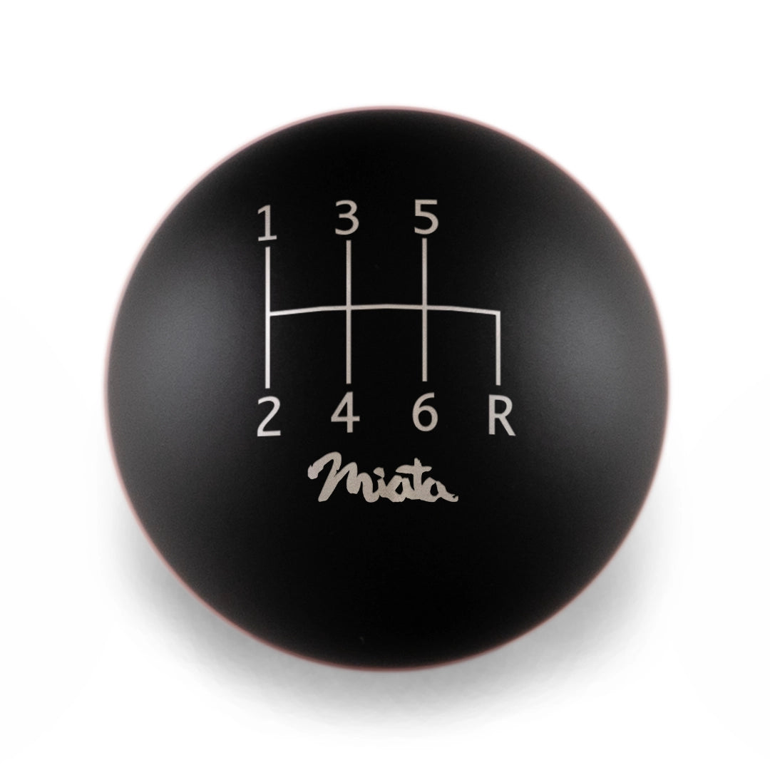 Billetworkz Weighted Shift Knob - 6-Speed Standard Miata Engraving for Mazda (RRD)