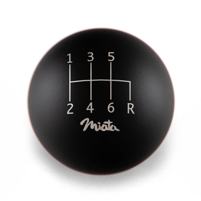Billetworkz Weighted Shift Knob - 6-Speed Standard Miata Engraving for Mazda (RRD)