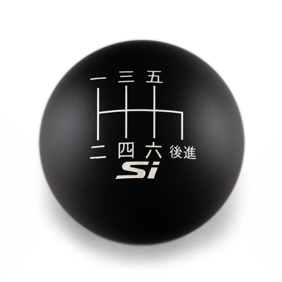 Billetworkz Weighted Shift Knob - 6-Speed Si Japanese Engraving - Honda