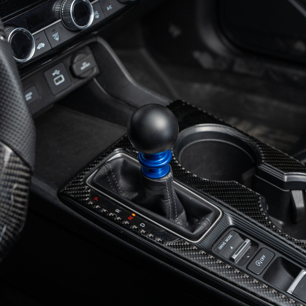 Billetworkz Weighted Automatic Shifter - Matte Black - Honda Civic (2012–2026)