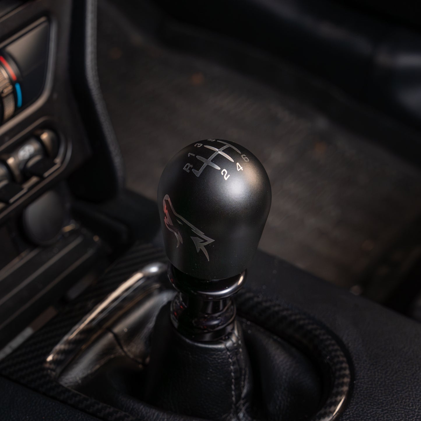 Billetworkz Weighted Shift Knob - Coyote Engraving - Ford Mustang (2015+)