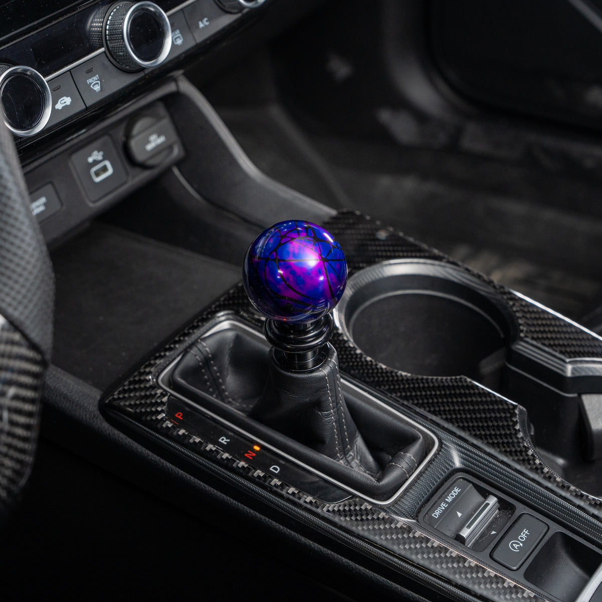 Billetworkz Automatic Shifter - Nebula w/Black Splash - Honda Civic (2012–2026)